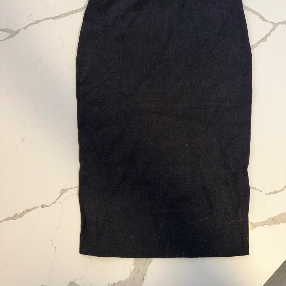 Zara Black Pencil wool Skirt